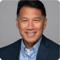 Ray Oen Asian Man Blue Jacket