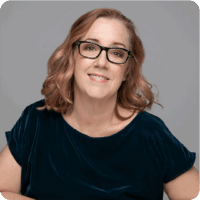 Sue Baker Glasses Velvet Top Headshot