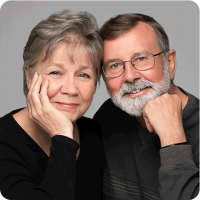 Zita and Ken Headshot with man and woman